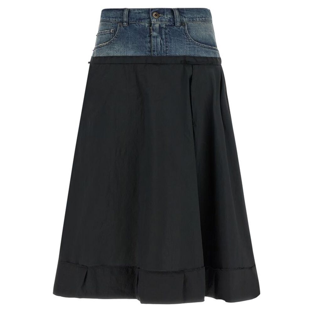Maison Margiela Women Denim Insert Skirt